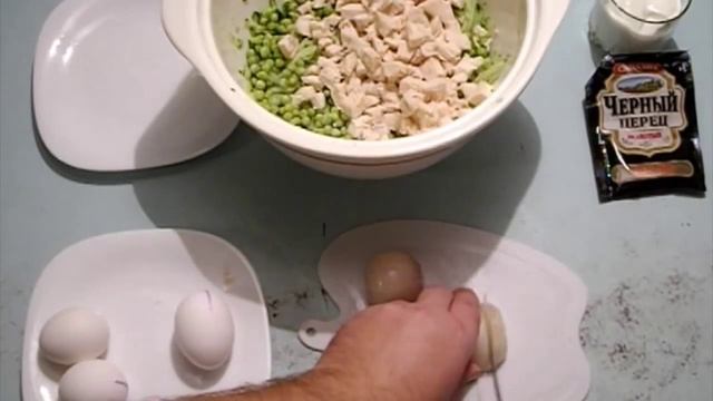 Зеленый Салат с Дайконом видео рецепт
