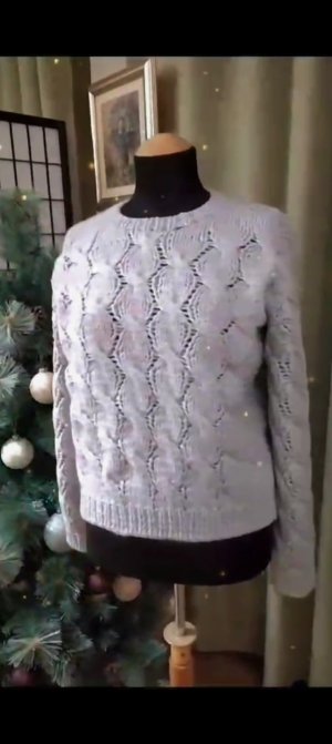 Кашемировый джемпер. Процесс вязания