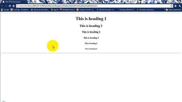 HTML Tutorial - create simple web page and learn some basics