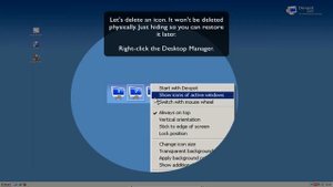 Dexpot 1.5: How to place different icons on each desktop (outdated)