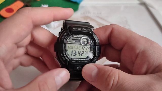 Редкие Casio G-Shock GD-350, яркие брутальные часы с вибро! tactical military смотреть онлайн