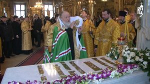 Патриарх Кирилл почтил память Патриарха Алексия II