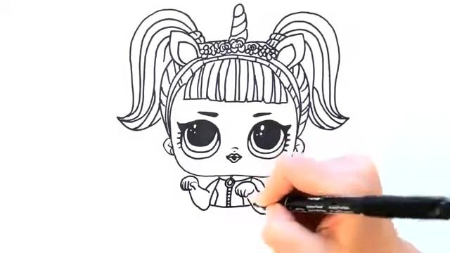 Рисуем куклу ЛОЛ. смотреть онлайн