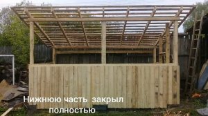 Простой красивый дровник (дровеник, дровница) своими руками для хранения дров