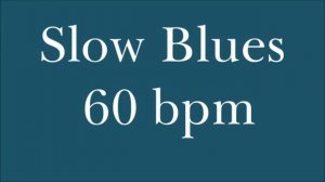 Slow Blues 60 Bpm Drum Track