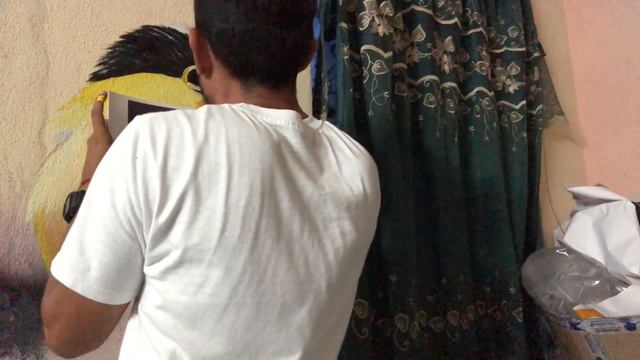 Proceso de mural en la pared parte 1 смотреть онлайн