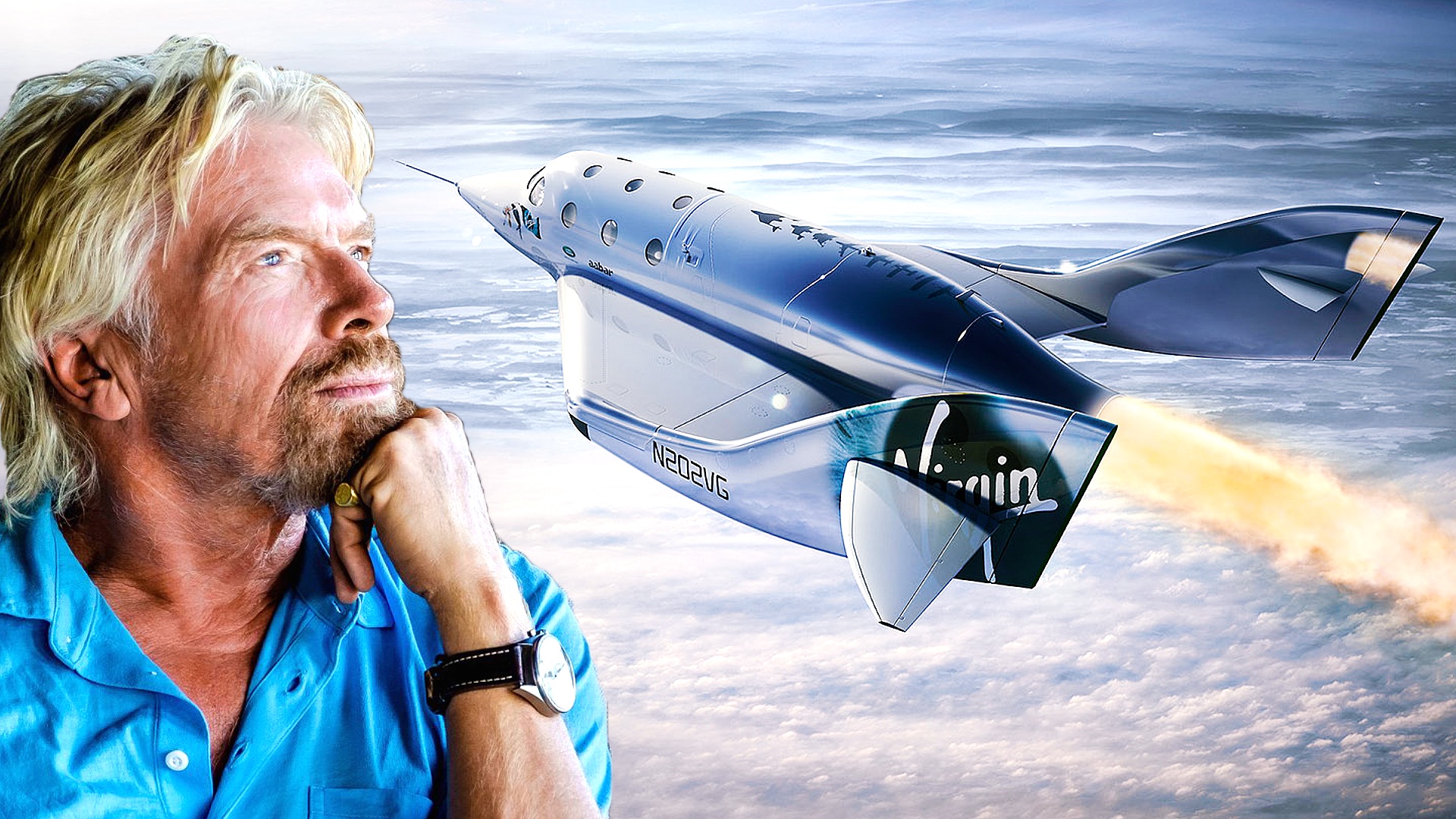 Richard branson throws water on cuban