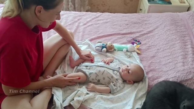 VLOG Делаем правильную зарядку от гипертонуса мышц Тиму Разминаем все суглобы и запястья