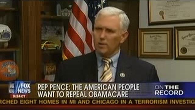 Congressman Pence Goes "On The Record"