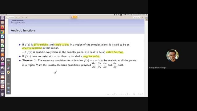 Lecture on 09 Nov 2020 | Analytic functions | Mathematical Physics | PSMP0022 смотреть онлайн