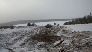 Расчистка площадки бульдозером