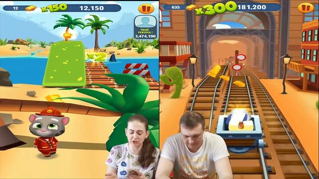 Летний забег зомби в игре Том бег за золотом! Зомби Бен против водного Тома от Каталекс! смотреть онлайн