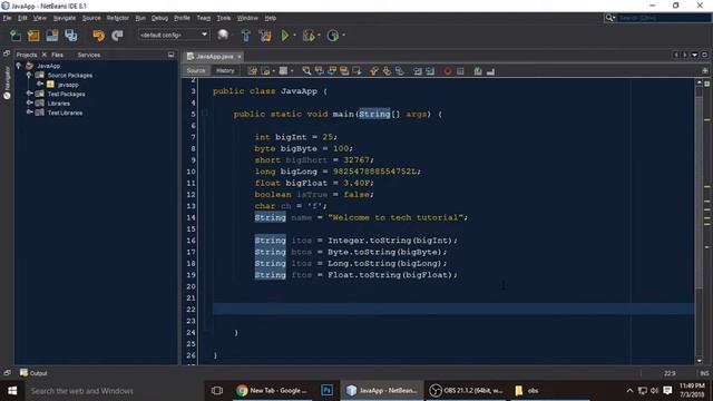 Java Tutorial | Data types Conversion In Java смотреть онлайн