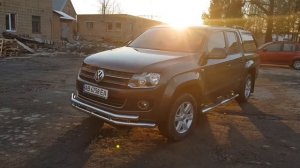защита переднего бампера на Volkswagen Amarok