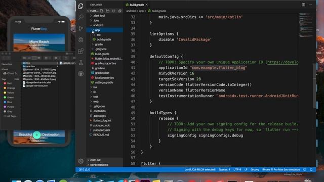 Build a Flutter Firebase Blog App  - Part -1/5  | Flutter Tutorial For Beginners