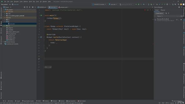 11 глава 4. Create flutter project from scratch