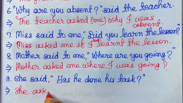 Direct and Indirect Speech/Interrogative Sentences/Narration in English Grammar смотреть онлайн