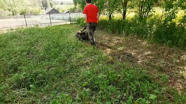 Газонокосилка или большой триммер? Сравнение и обзор.