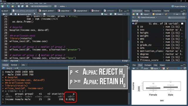 Wilcoxon Test Python Mann-Whitney-Wilcoxon-test in R - ALL IN ONE (Calculation ...
