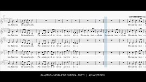 Sanctus - Missa Pro Europa - Tutti