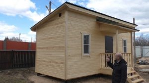 Гостевой дом 3 x 7.5 под ключ. Вариант дачного каркасного дома.