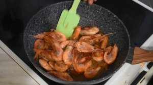 Креветки в томатном соусе(быстро, вкусно, к пиву)