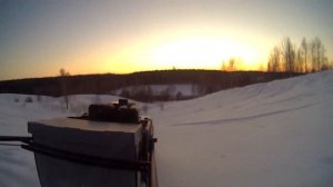 SnowDog Sport B420 Тест-обзор движение по склонам. Может ли мотобуксировщик заехать в гору?