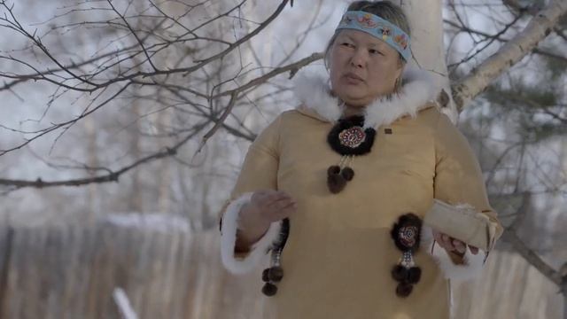 Негидальцы.  Обряды очищения, кормления огня, повязывания ленточек от злых духов, А Семёнова