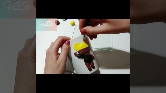 Чашка  кукла ЛОЛ,из полимерной глины "Королева пчелка ",Queen Bee"  DOII LOL