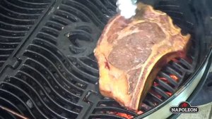 Reverse sear Napoleon Pro22K-LEG