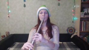 I Saw Three Ships (Christmas tune) - low D whistle, celtic harp