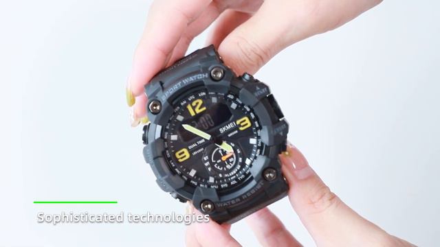Skmei 1637 чорні Демонстраційний ролик
