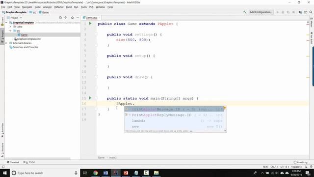 Graphics in IntelliJ using Processing смотреть онлайн