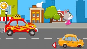Такси для малышей - развивающая игра | Мультфильм Машинки для малышей
