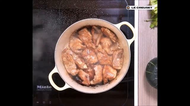 Тушеная свинина и тыква по-корейски