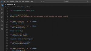 Coding Encrypting and Decrypting program with Python #encryptingfile #python