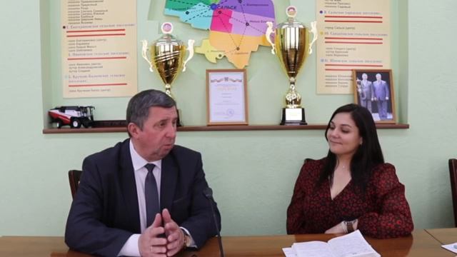 Прямая линия с главой администрации Сальского района Владимиром Березовским