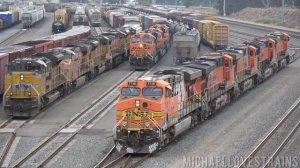 4K - Union Pacific Freight Train Operations at the West Colton Yard