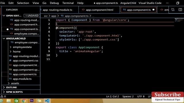 Child Route in Angular 8 | Angular child routes and how to implement nested routing | Ujjwal Tips смотреть онлайн