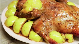 Утка запеченная с яблоками. Блюдо для праздника. Рецепт
