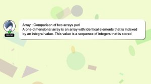 Array : Comparison of two arrays perl