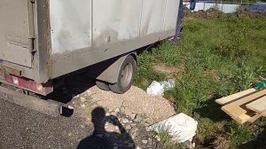 Сделали въездную группу ,первый заезд на участок