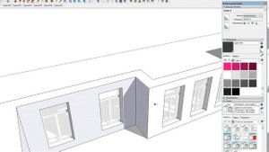 Пример построения модели помещения в SketchUp на основе замеров Matterport (2)