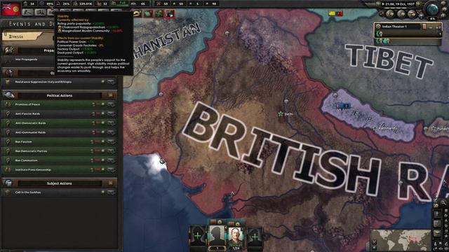 Hearts of Iron 4 MP - Horstorical Multiplayer Mod - British Raj #2