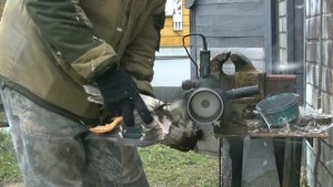 Перосъемная насадка на дрель