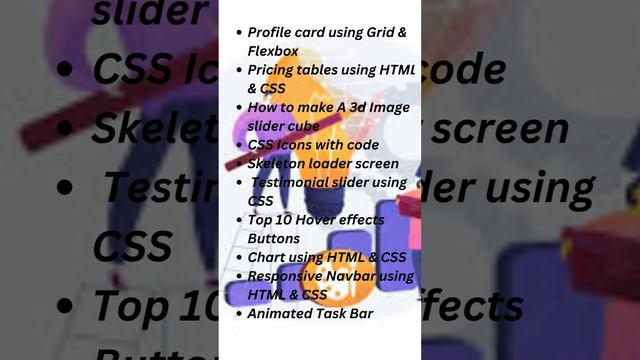 HTML & CSS Project ideas Part - 3