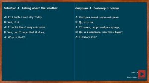 РАЗГОВОРНЫЕ ДИАЛОГИ НА АНГЛИЙСКОМ НА СЛУХ С НУЛЯ ДЛЯ НАЧИНАЮЩИХ
