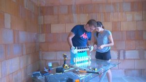 Коллектор NORDIC TEC. Подключение труб теплого пола. Строительство нашего дома во Франции.