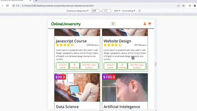 Create A Responsive Multipage Education Website Design - HTML / CSS / SASS / JavaScript From Scratc смотреть онлайн