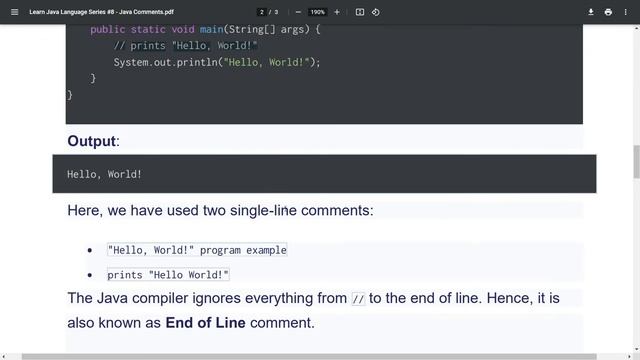 Learn Java Language Series #8  - Java Comments - Bisaya Programming